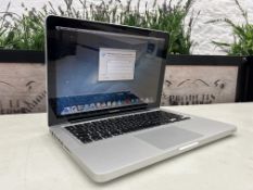 Apple MacBook Pro, Processor: Intel Core i5, Ram Size: 4GB, 500GB HDD, Mac OS Lion, Serial Number: