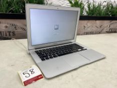 Apple MacBook Air, Processor: Intel Core i7, Ram Size: 4GB, 256GB SSD, This Laptop will NOT Operate