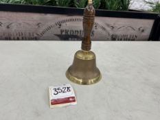 Hand Held Brass Bell with Timber Handle