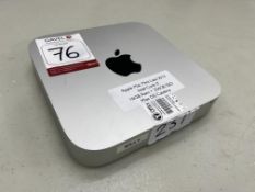 Apple Mac Mini Desktop, Processor: Intel Core i7, RAM: 16GB, 256GB SSD, Mac OS Catalina, Serial