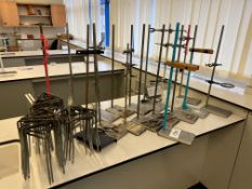 Quantity of Laboratory Stands & Tripods as Lotted. Please Note: Auction Location - Bay Studios,