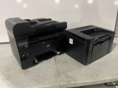 2no. Various HP Printers as Lotted Please Note: Paper Tray Not Present. Please Note: Auction