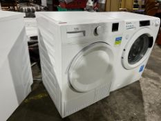 Beko DTLC100051W Condenser Tumble Dryer, 240v. Please Note: Auction Location - Bay Studios, Fabian