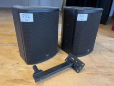 2no. Tannoy VX12 DJ Loudspeakers Complete With 1no. Wall Bracket. Please Note: Auction Location -