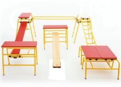 Unused Gym Time Gymnastics Apparatus Climbing Frame Package. Please Note The Items Are Unpacked