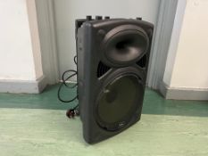 QTX QR12PA Portable PA System. Please Note: Auction Location - Bay Studios, Fabian Way, Swansea