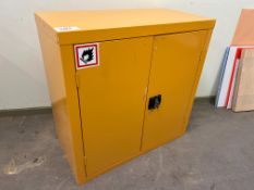Steel Hazardous Substance Cabinet, Complete With Key, 900 x 450 x 900mm. Please Note: Auction