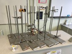 Quantity of Laboratory Stands & Clamps as Lotted. Please Note: Auction Location - Bay Studios,
