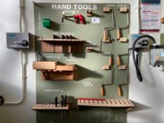 Quantity of Workshop Sundries Comprising; Coping Saws, Hacksaw, Marking Gauges, Hand Files etc.