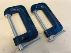 2no. Draper 3504 Steel G Clamps, Please Note: Auction Location - Bay Studios, Fabian Way, Swansea