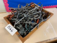 Quantity of Laboratory Stand Clamps as Lotted. Please Note: Auction Location - Bay Studios, Fabian