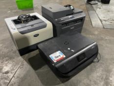 2no. Various Brother Printers & HP Envy 4527 Scanner Copier 240v. Please Note: Auction Location -
