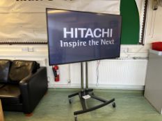 Hitachi 65HL16T64U Flat Screen Television Complete With Stand. Please Note: Auction Location - Bay
