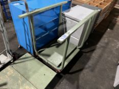 Metal Frame -Sided Trolley, 930 x 670 x 1030mm. Please Note: Auction Location - Bay Studios,