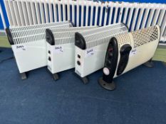 4no. 2KW Convector Electric Heaters, 240v. Please Note: Auction Location - Bay Studios, Fabian