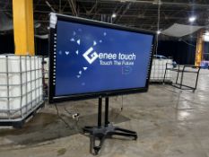 Genee Touch 65GT LED Interactive Touch Screen Monitor Complete With Stand. Please Note: Auction