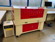 2016 HPC Laser LS6090 Water Cooler Laser Cutter & Engraver, Bed Size 900 x 600mm, 220v, Complete