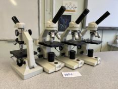 4no. Phillip Harris Microscopes, 240v. Please Note: Auction Location - Bay Studios, Fabian Way,