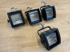 4no. Rank Strand 22 710 00 Flood Lights. Please Note: Auction Location - Bay Studios, Fabian Way,