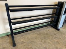 Steel 3-Tier Dumbbell Weight Rack, 1700 x 230 x 1000mm. Please Note: Auction Location - Bay Studios,