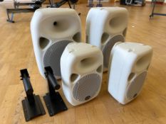 4no. Wharfedale Pro Loudspeakers Comprising; 2no. Titan 12 Two Way Loudspeakers, 2no. Titan 8 Two