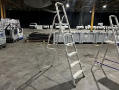 Aluminium 6-Tread Fold Out Step Ladder. Please Note: Auction Location - Bay Studios, Fabian Way,