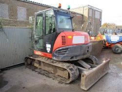 Unreserved Online Auction - Salvage 2014 Kubota KX080-4 Excavator