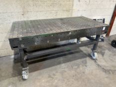 Heavy Duty Mobile Welding Table, 2,000mm x 1,000mm x 940mm (h)