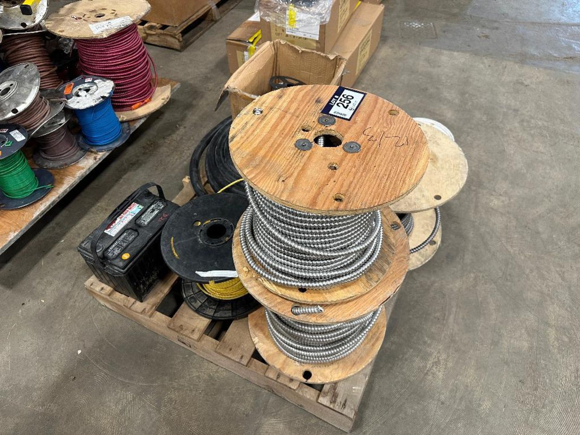 Pallet of Asst. Shielded Wire, One Spool of Rope, etc. - Image 3 of 5
