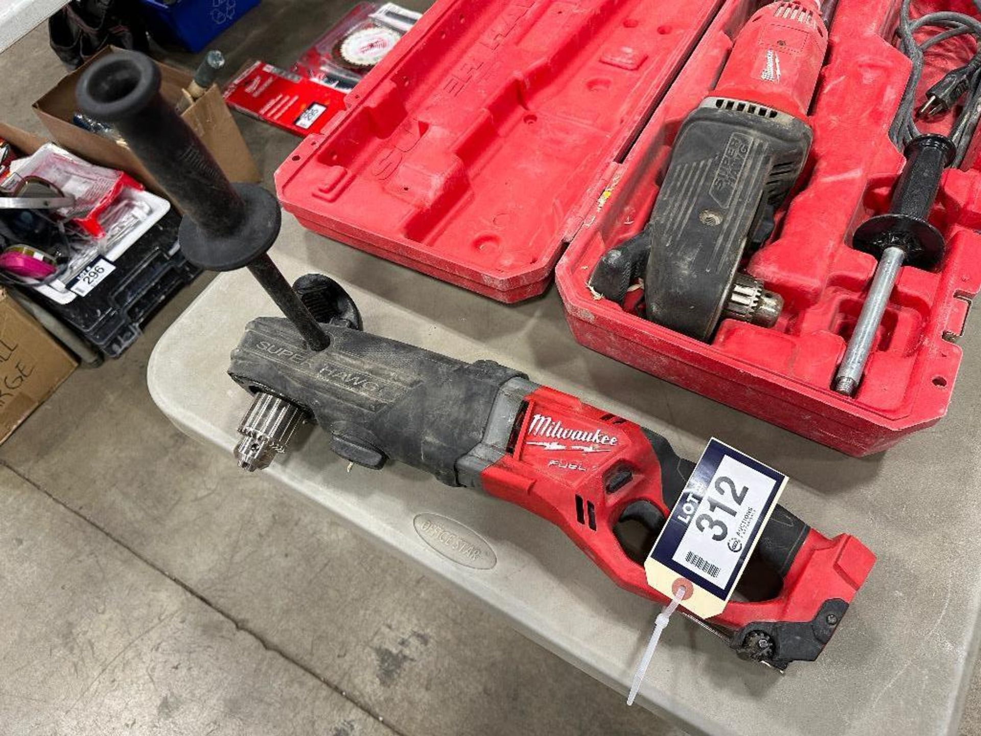 Milwaukee Fuel Cordless Super Hawg 1/2” Right Angle Drill