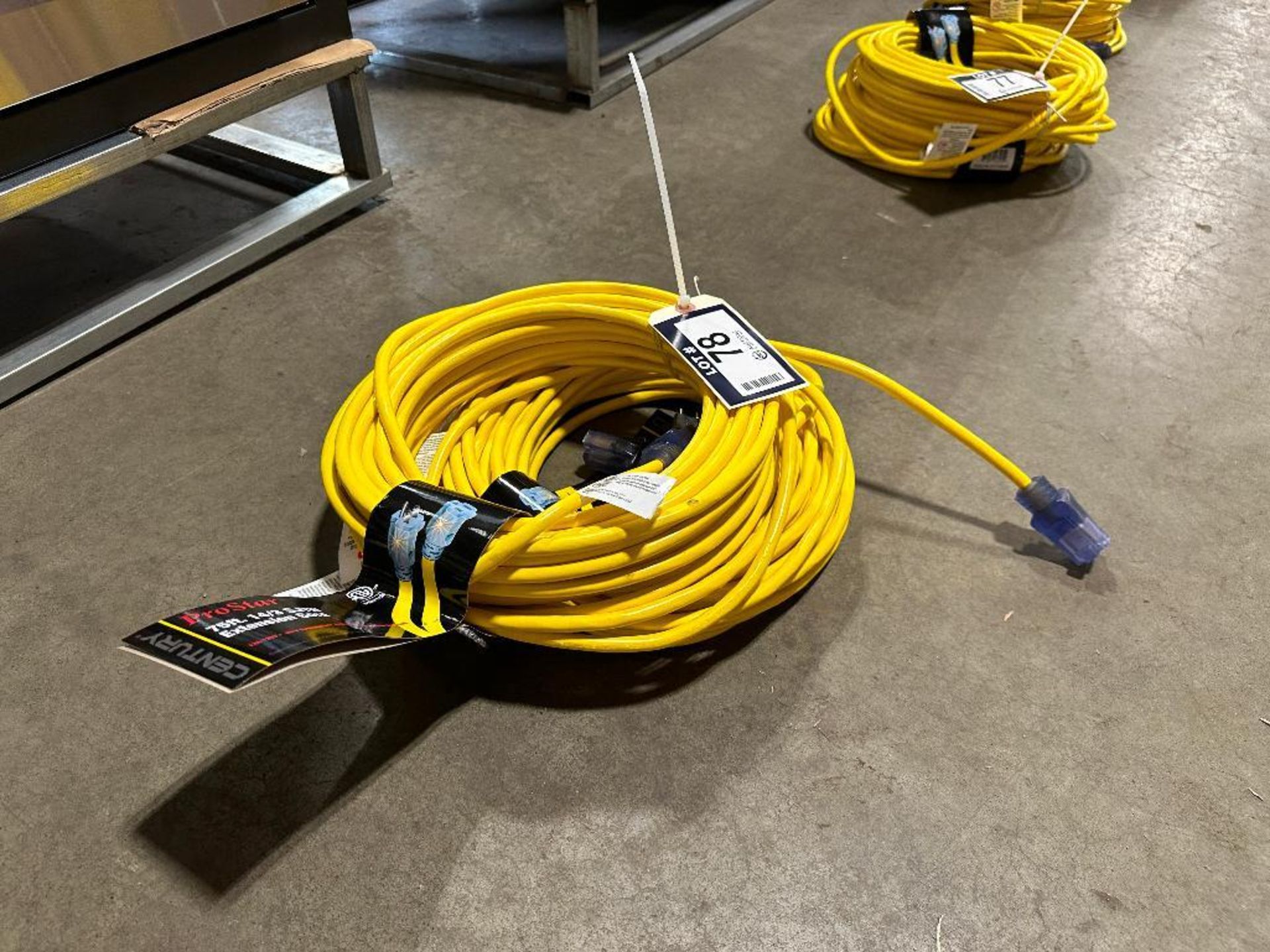 Lot of (2) Century ProStar 75' 14/3 SJTW Extension Cords - Image 2 of 3
