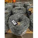 Lot of (3) 80lb. Rolls of Barbed Wire, Barb Spacing 6"