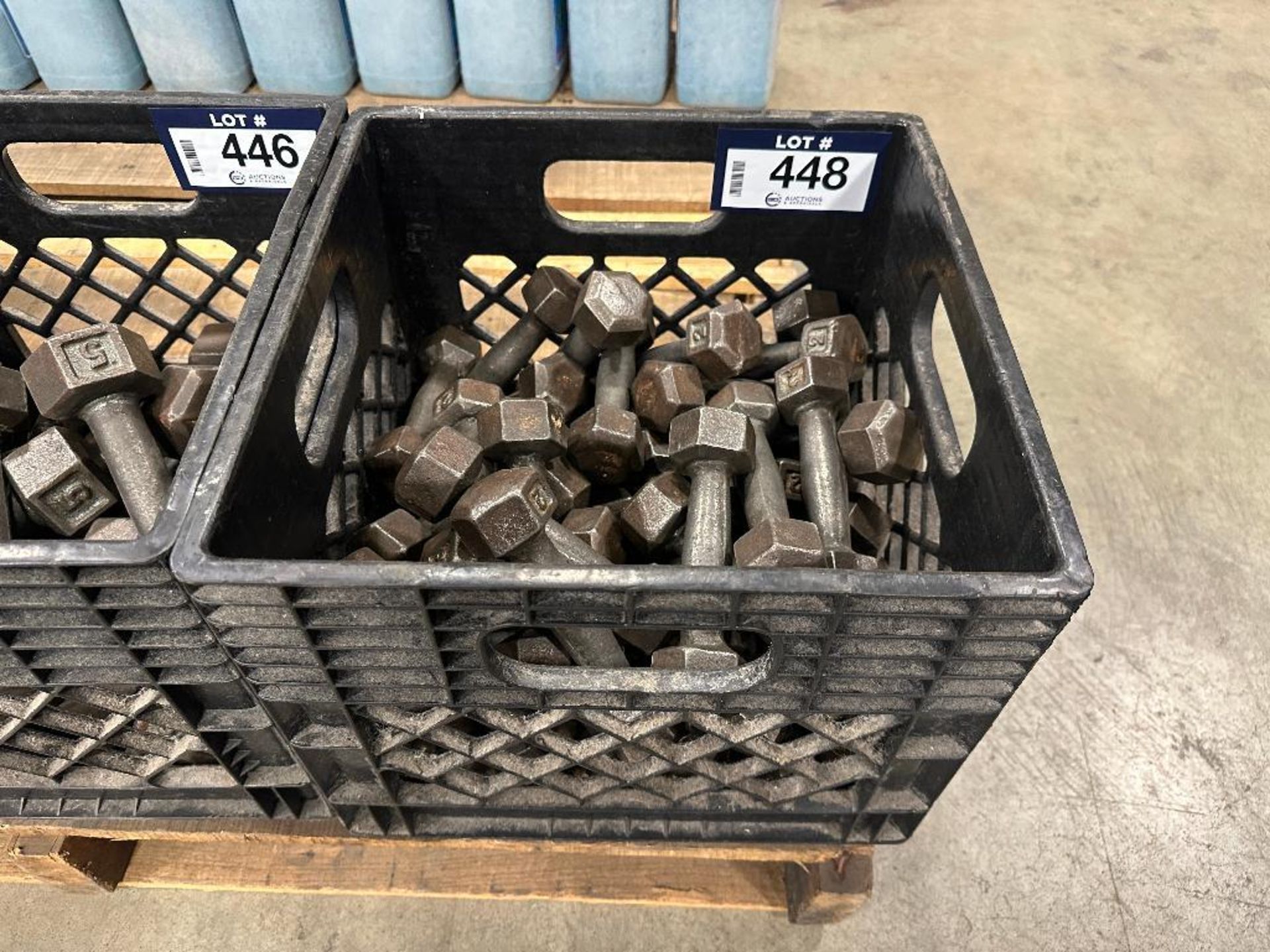 Crate of Asst. 2lb. Weights - Image 2 of 3
