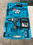 Makita DHP458 Cordless Drill w/ Battery Charger and Case