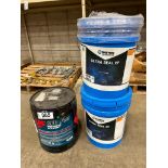 Lot of (2) Pails of Dayton Superior Seal and (1) Pail of LPS Solvent