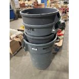 Lot of (4) Asst. Garbage Cans