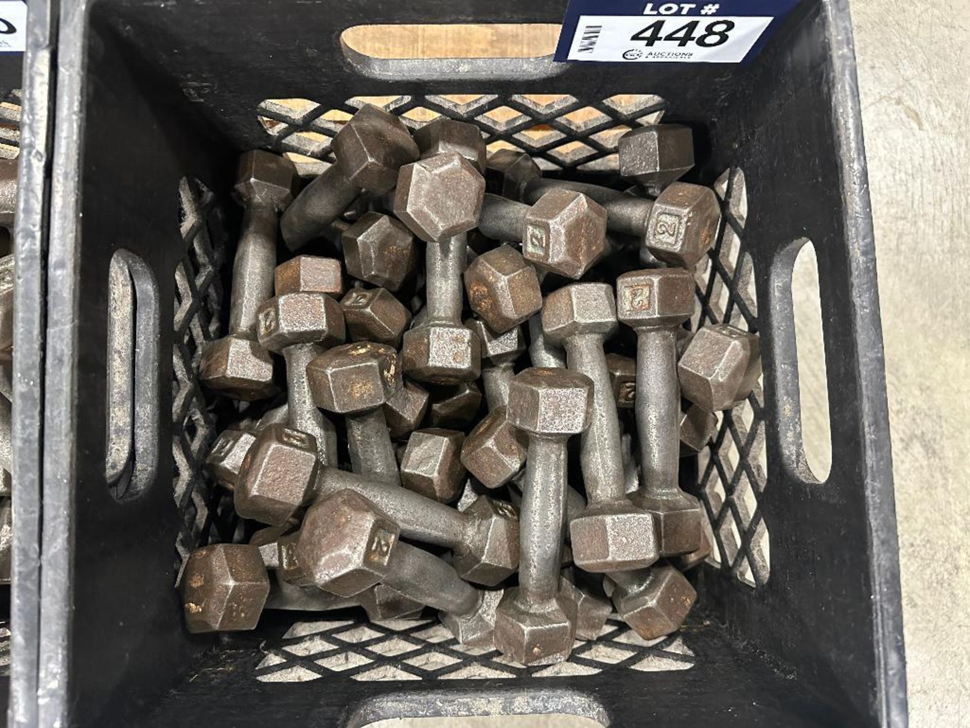 Crate of Asst. 2lb. Weights - Image 3 of 3