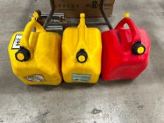 Lot of (3) Asst. Fuel Containers