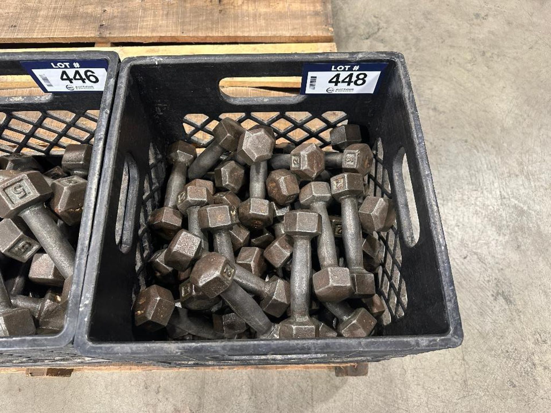 Crate of Asst. 2lb. Weights