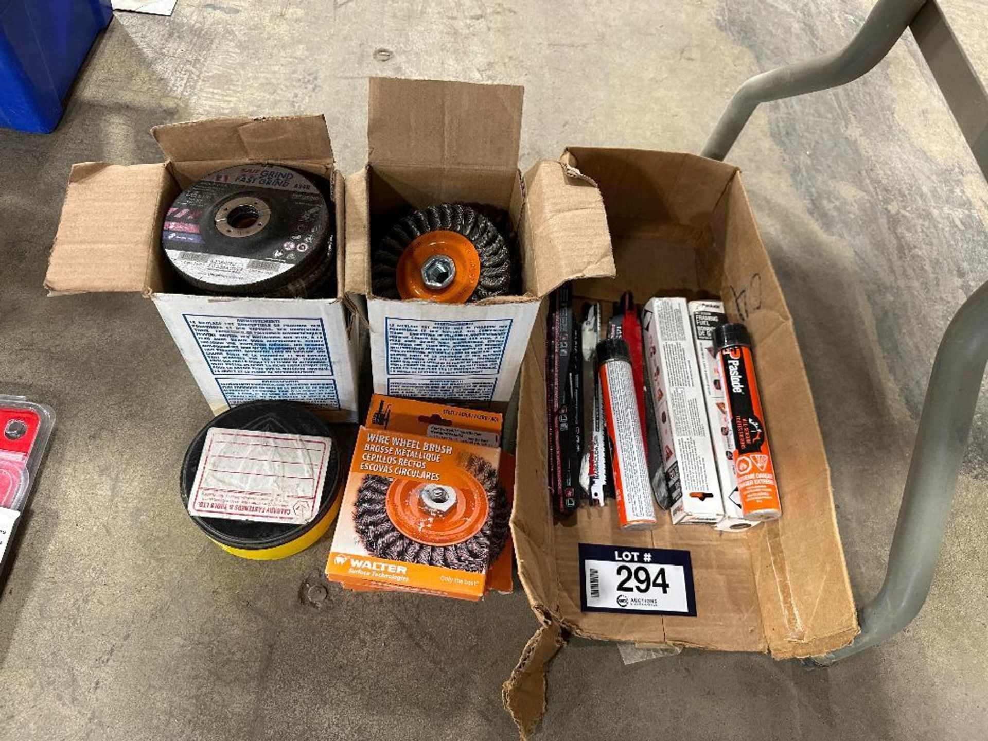 Lot of Asst. Wire Wheels, Grinding Discs, Sawzall Blades, etc. - Image 2 of 5