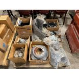 Pallet of Assorted Wiring, Trailer Plugs, Automotive Parts, etc.
