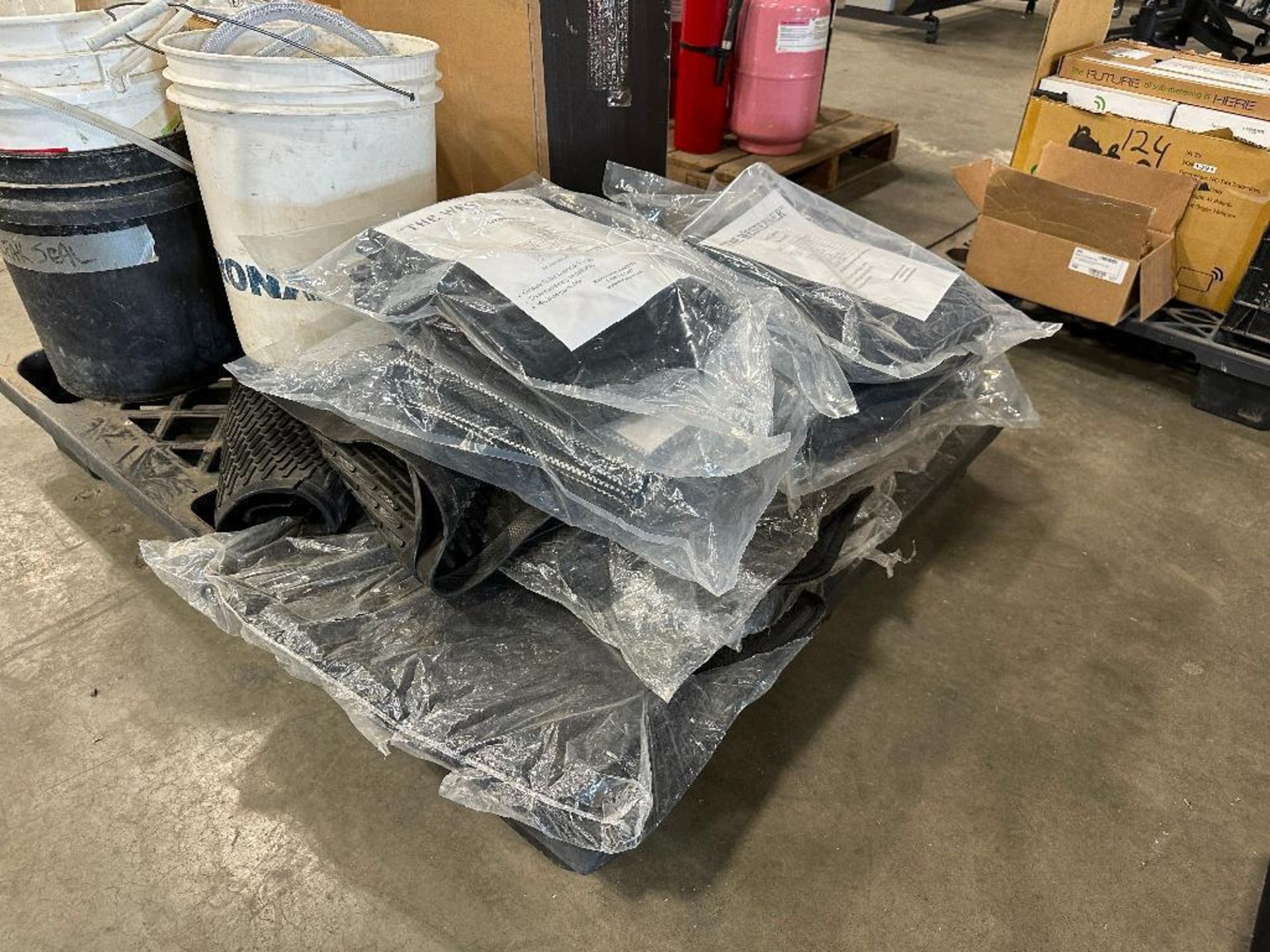 Pallet of Asst. Seat Covers, Floor Mats, Pipe Clamps, Brackets, etc. - Image 9 of 9