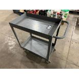 18" X 30" 2-Tier Steel Shop Cart