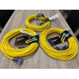 CENTURY, PRO STAR - 40' 14/3 SJTW EXTENSION CORD YELLOW - NEW - LOT OF 3