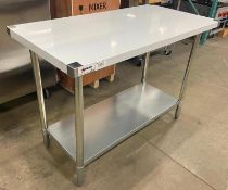 NEW 24" X 48" STAINLESS STEEL WORK TABLE, OMCAN 22066