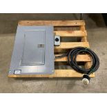 SQUARE-D BREAKER BOX WITH 30 AMP, 120/208V WIRE AND PLUG