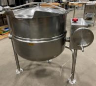 CLEVELAND KDL-40-T 40 GALLON TILTING KETTLE *MISSING HINGE END PIECE*