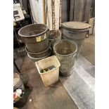Lot of (6) Asst. Garbage Cans