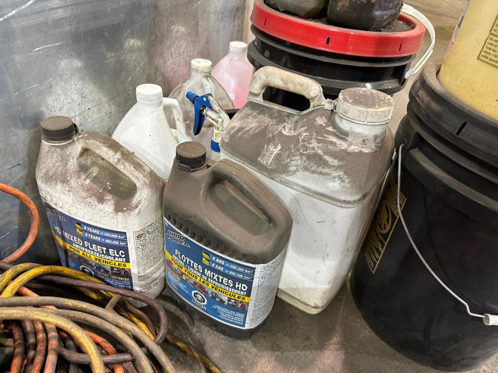 Lot of Asst. Fluids Including Lenox Band-Ade Fabricator Sawing Fluid, Oil, Hand Soap, etc. - Image 2 of 5