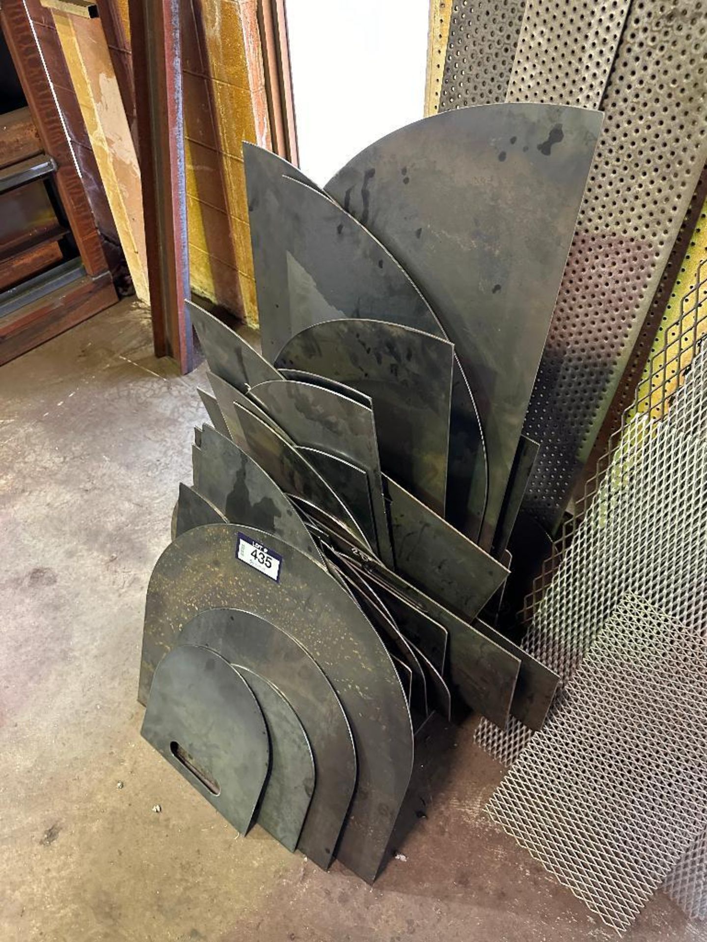 Lot of Asst. Steel Plate Shims, Cut-Offs and Rack - Image 2 of 3